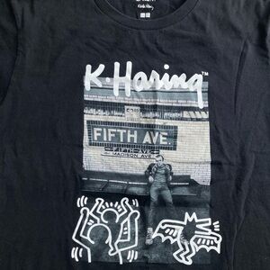 Black Graphic Keith Haring T-Shirt